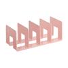 Organisateur de Bureau Boodend Support de Livres avec 4 Compartiments Verticaux Plastique