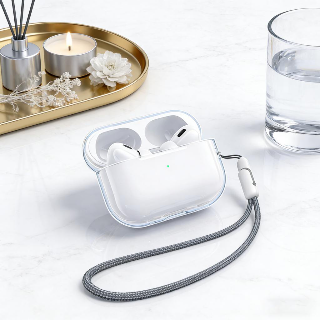 Transparent Earphone Case for Airpods Pro 3 Generation Cases Hard TPU Clear Headphone Cover for Airpods 4 3 2 1 Soft Case