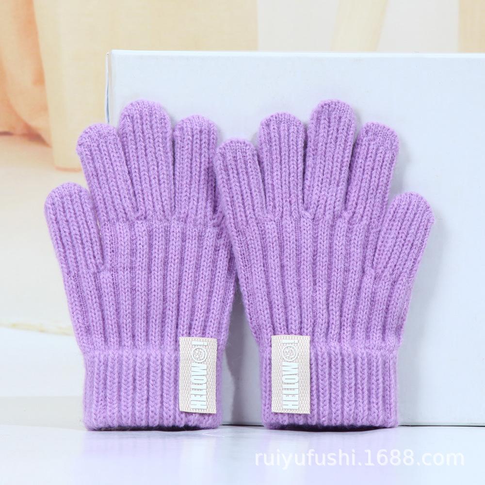 Winter Children's Gloves, Boys' Kindergarten, Elementary School Students' Baby Velvet Gloves, Medium and Large Children's Warm Gloves