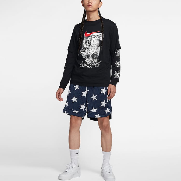 Nike T Shirts Men's Crew Neck Moderate Straight Fit CT9105-010
