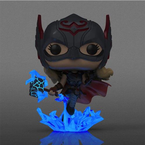 Thor 4 Love and Thunder Mighty Thor Glow Exclusivo dos EUA Pop!