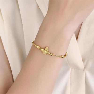 Vergoldetes Laser-Schmetterlingsarmband - Leicht, Luxuriös, Vielseitiger Modeschmuck für Damen