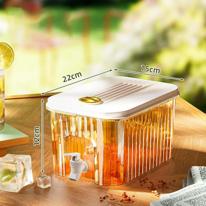 

Бытовой холодильник Холодный белый открытый сок Фруктовый напиток Чай Ведро Большая емкость Высокотемпературная бутылка для холодной воды