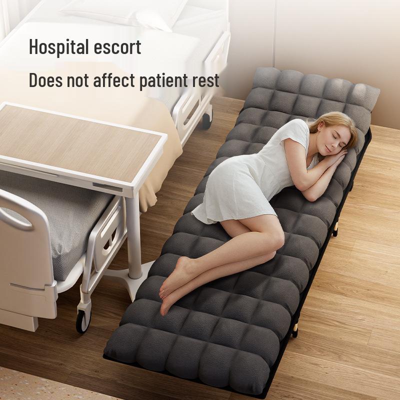 Folding Military-Style Single Recliner Bed for Outdoor or Office Use