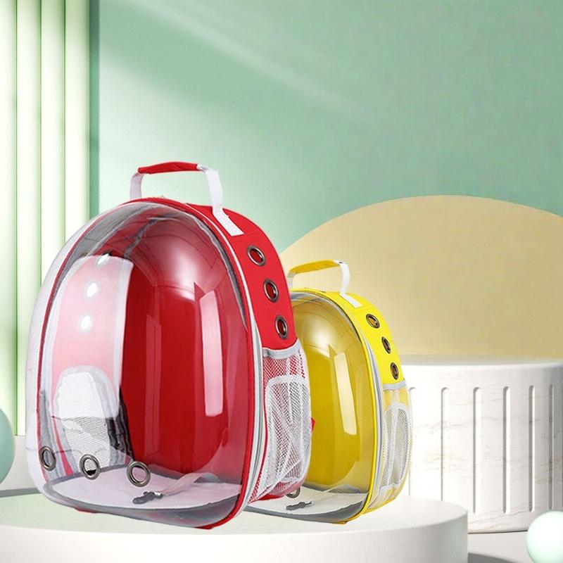 1Pcs Pet Carrier Bag Capsule Bag Large Capacity Cat Bag Carrier Portable Pet Outdoor Travel Transparent Backpack For Dog Cat