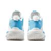 New LiNing Shudder Cushioned Slip Resistant Lightweight Rebound High Top Basketball Shoes Men's Blue White ABFT035-1