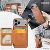 Detachable Card Slot Wallet for Magsafe Magnetic Leather Phone Case for IPhone 17 Air 16 15 14 Plus 13 12 11 Pro Max Cover