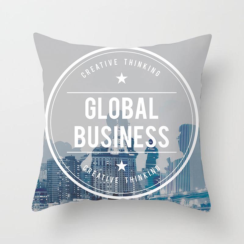 Sofa Pillow Cover, Cushion Cover, Nordic Home Textile Fabrics, Simple Golden Digital Printing