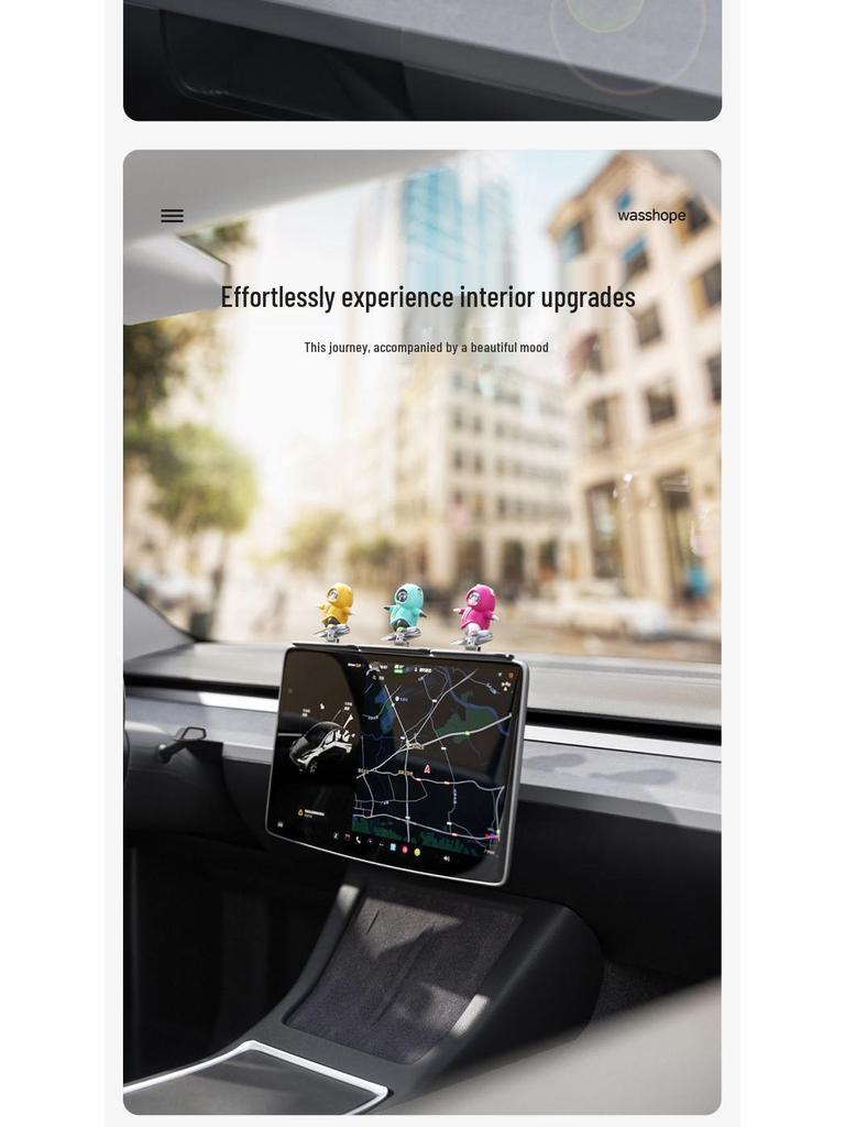 2025 Cross-Border Car Dashboard Bear Skateboard Ornament - Moving Cartoon Little Bear Decor