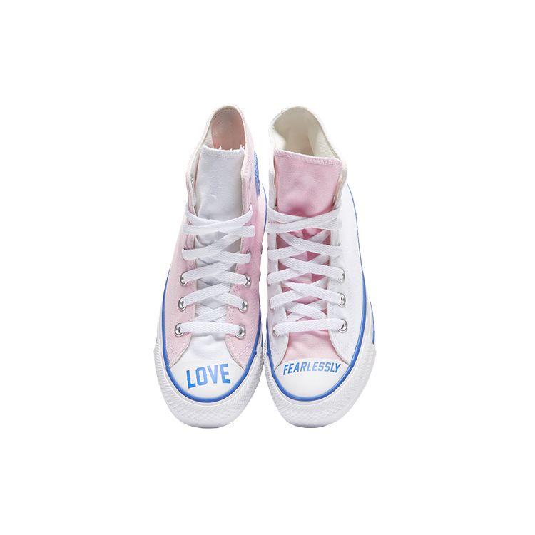 Converse Chuck Taylor All Star Comfortable Versatile High-Top Canvas Shoes Women Sneakers Pink White 168187F
