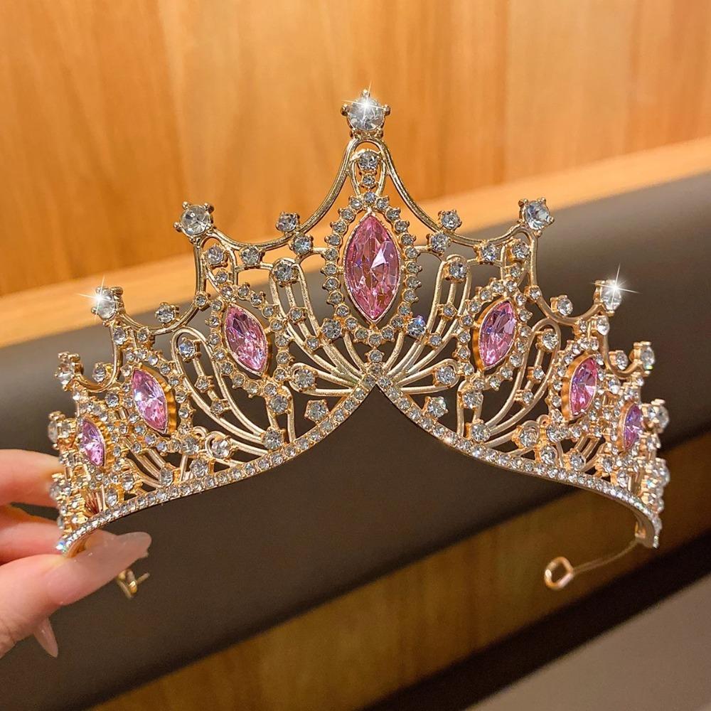 Alloy Bridal Crown Cosplay Royal Princess Crown Fashion Queen Crown  Bride