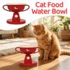 Cartoon Pet High Footed Bowl Creative Pet Water Feeder Container Cat Trophy Bowl  Wet Dry Food