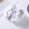 Letnie nowonarodzone dziewczęce brezentowe buty Bow Knot Floral Casual Oddychające słodkie buty do nauki chodzenia