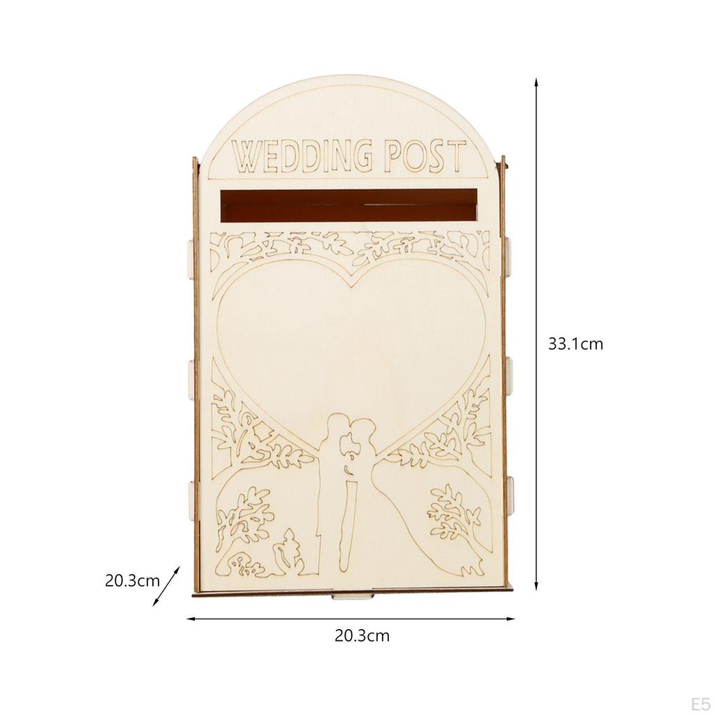 Kartenhalter-Box für Hochzeiten, Dekorative Holz-Briefkasten Empfangsgeschenke