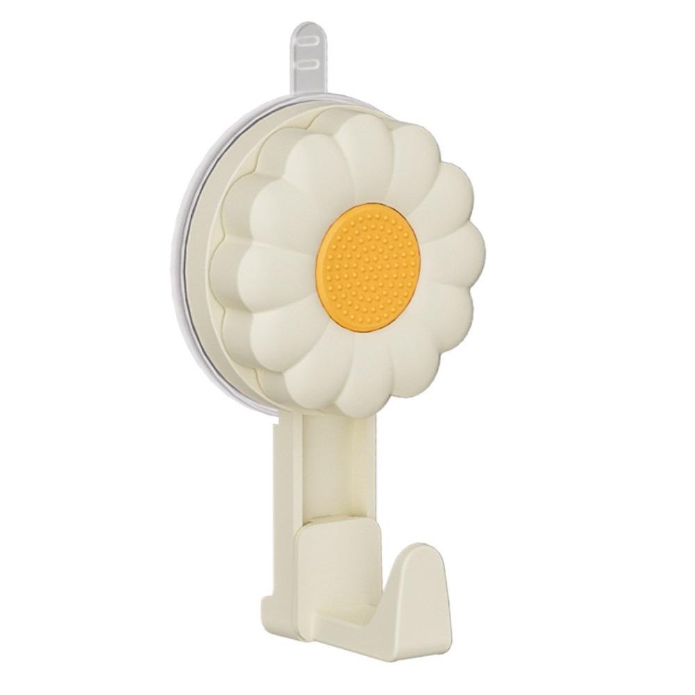 2PCS Non-Perforated Suction Cup Hook Traceless Rotating Basin Storage Rack Waterproof Space Saving Washbasin Hook Bathroom