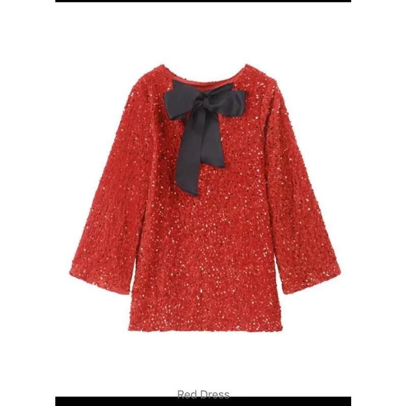 

VEZFAA Женская мода Весна Осень Однотонный принт Длинный рукав Круглый вырез Свободная линия талии Повседневные платья XXL красный