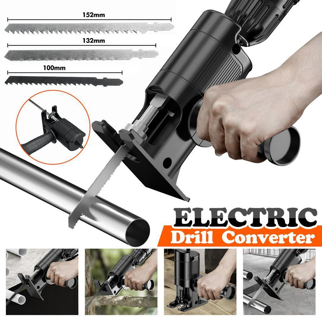 5 PCS Saw Blades Electric Drill Modified Cordless Reciprocating Adapter Saw Power Drill Metal PVC Woodworking Tool