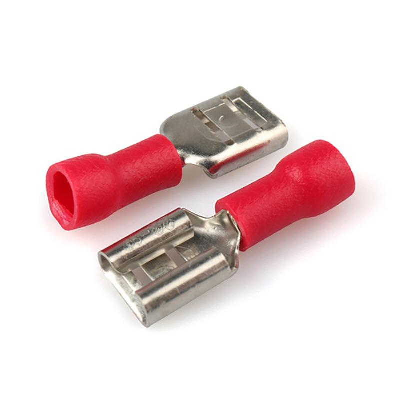 50PCS Cold-pressed Terminal Terminal Plug-in Female Pre-terminated Terminal Spring Copper Wire Lug