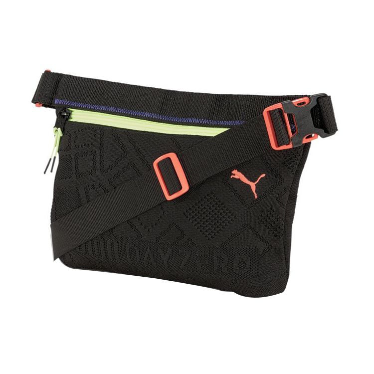 Puma Csm Knit Fabric Waist Bag Regular Unisex Couple Unisex bags Black 077228-01 Black