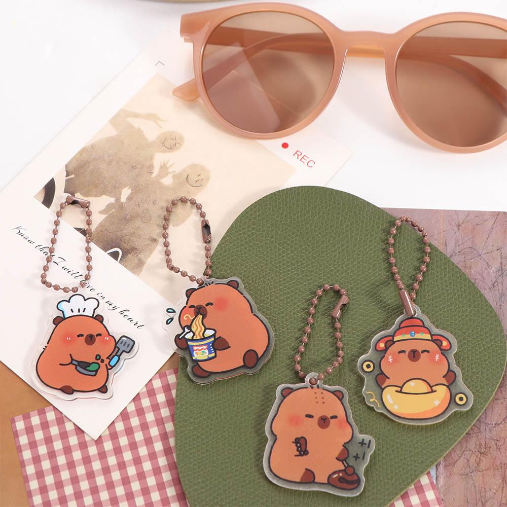 Cute Kapibara Bag Hanging Creative Capibara Pendant Lovely Capybara Keychain  Hanging Accessory