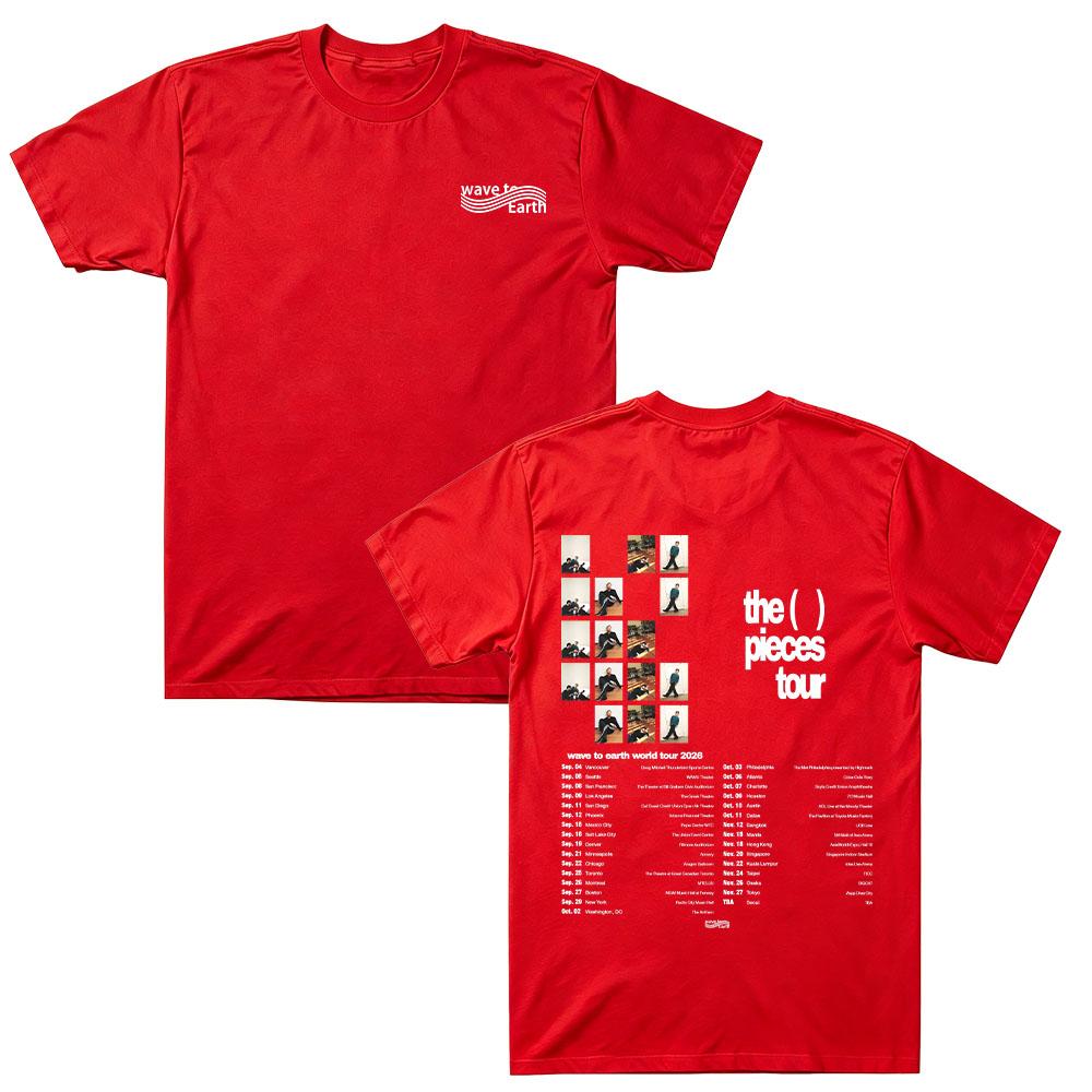 The Pieces Tour Merch T Shirts Wave To Earth Fashion 2026 Tee Men Women Harajuku T-shirts Cotton Short Sleeve Top