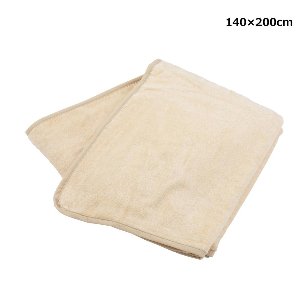 Koya Blanket, Karuket, 100% Cotton, Made In Japan, Light Beige, Single Size (karu-ket02)