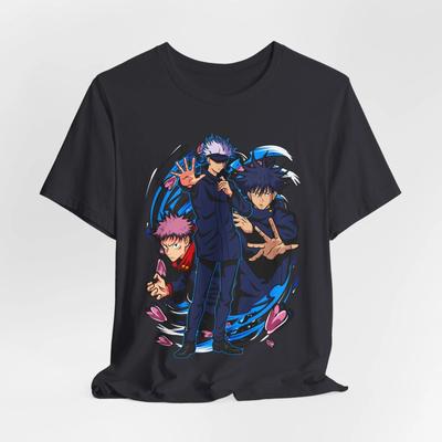 Jujutsu Kaisen Anime Tee Shirt, Unisex Graphic Design Clothing, Short Sleeve