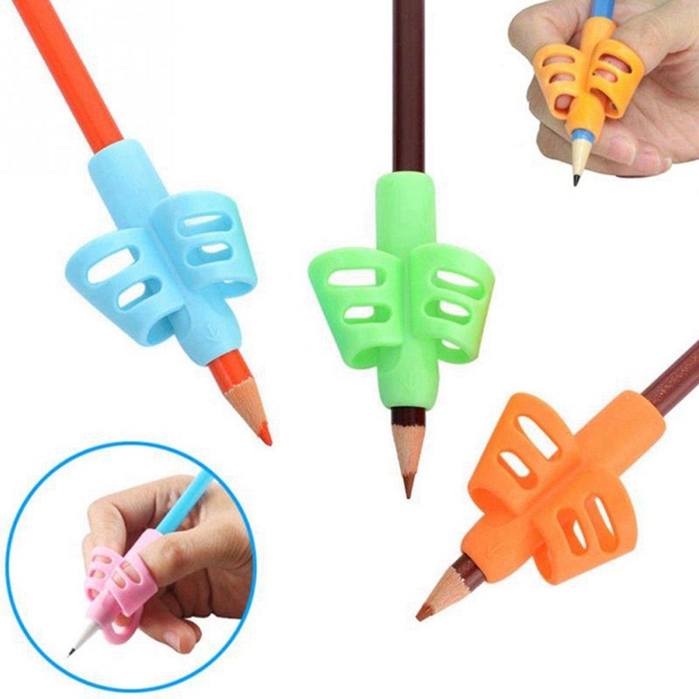16PCS Mignon Porte-Crayon Poignée Poignée Stylo Enfants Tige Aide à l'Écriture Manuelle Guide Tenue Stylo Correction Posture Pour Cadeau Papeterie Enfants