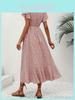 Boho Floral Vneck Openback Maxi Dress With Ruffle Hem For Summer Beach Vacation
