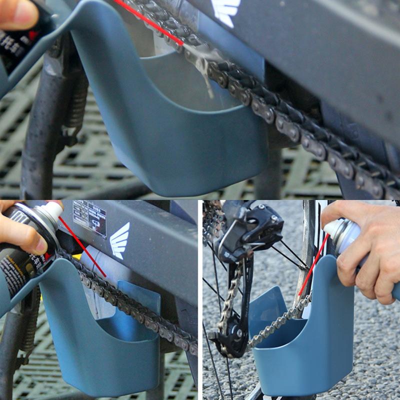 Chain Oil Storage Tool Chain Cleaning Oil Splash-Proof Tool Oil Pollution Box