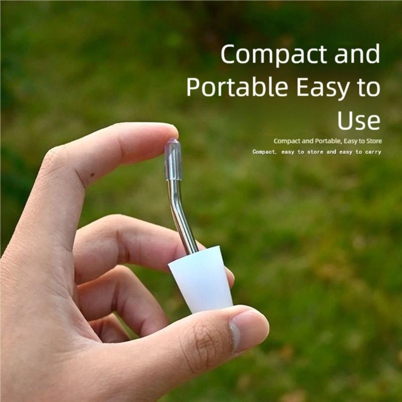 Silicones Spouts with Long Stainless Steel Hose for Easy Deep Water Extraction and Accurate Pouring In Camping Gear