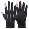 Sunscreen Gloves Driving Fishing Leaking Two Fingers Ice Silk Anti-slip Gloves Breathable Fitness Cycling Express Quick Dry Gloves