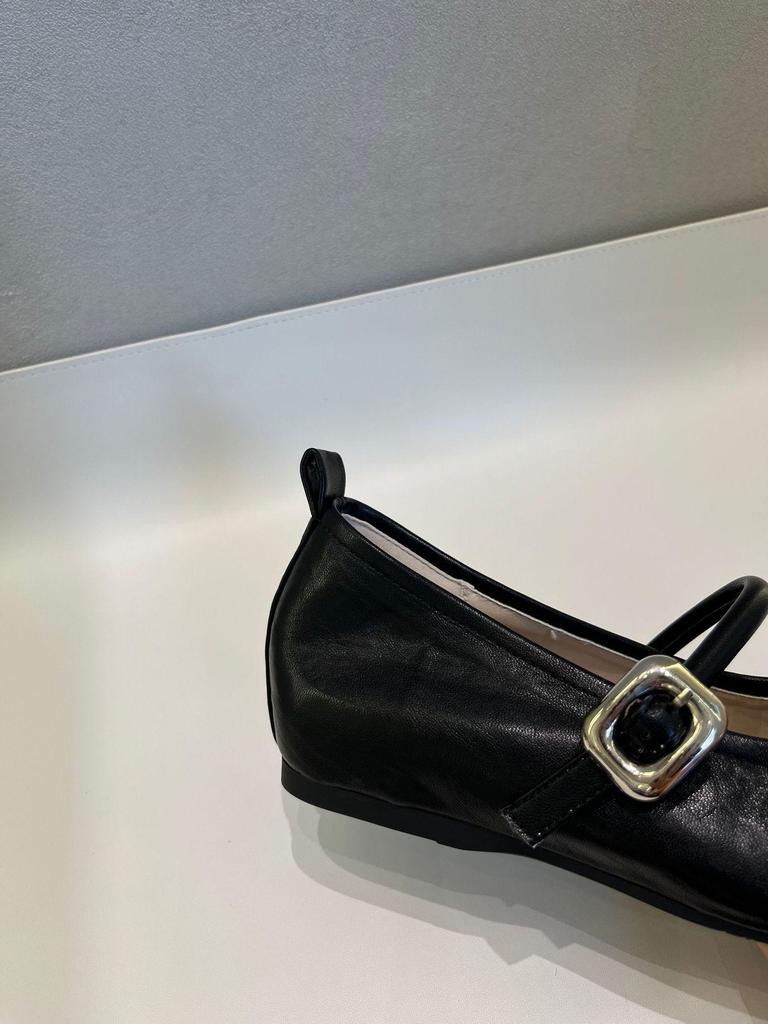 French Soft Leather Hidden Heel Mary Jane Shoes - Comfortable Commuter Style for Women