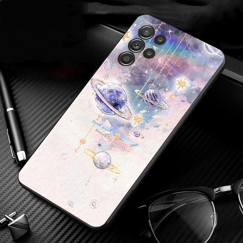 Universe Space Planet Phone Case For Samsung Galaxy S25 S24 S23 S22 S21 Ultra S24 S23 S22 S21 S25 Plus S24 S25 FE