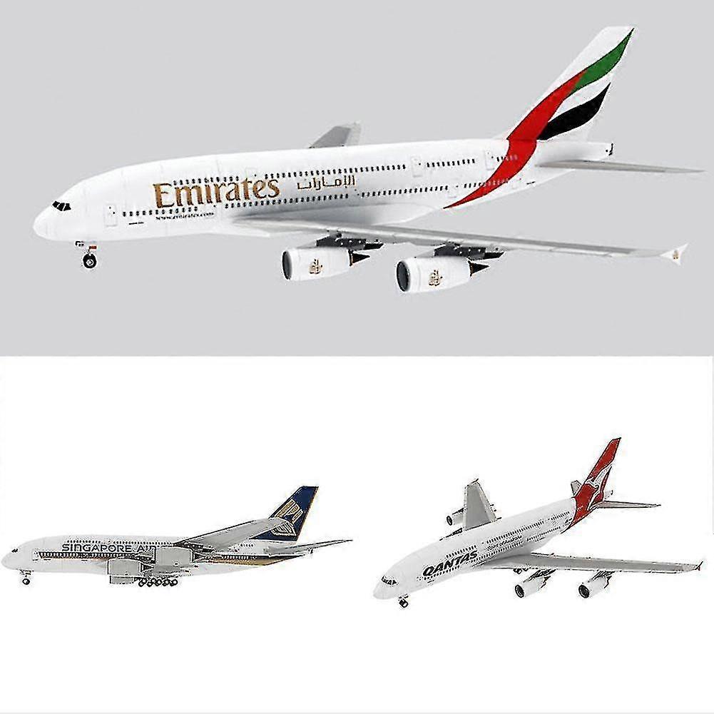 2026 NEW Australia Uae Singapore Airbus A380 Airliner Paper A380 Aviation Civil Airbus Craft