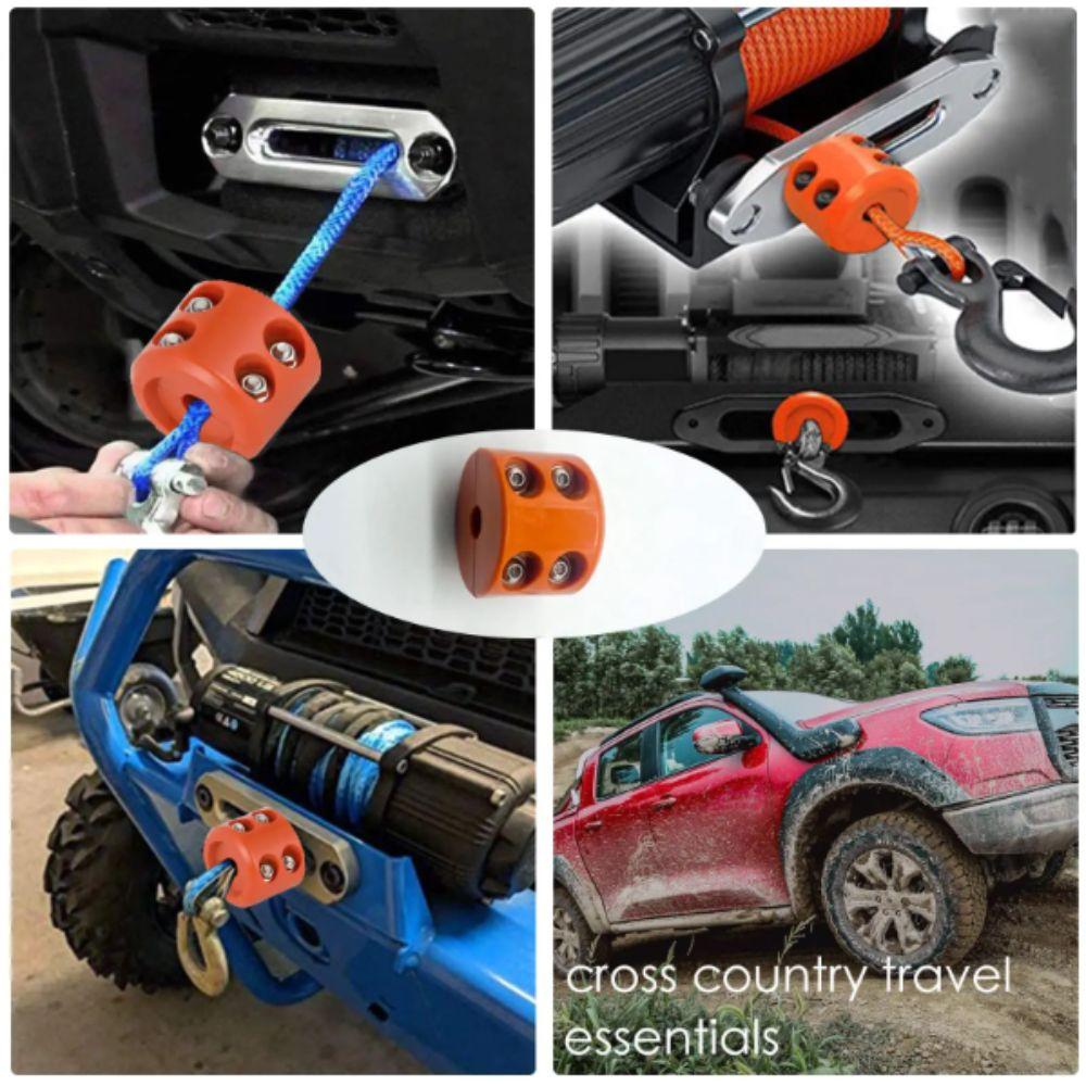 Metal Construction Winch Stopper Rubber Material Heavy Duty Line Protection Waterproof  UTV Use
