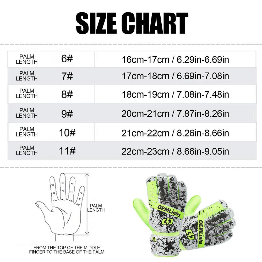 Professional Goalkeeper Gloves Football Gloves Anti Slip Breathable Thickened Professional Goalie Gloves For Finger Protection