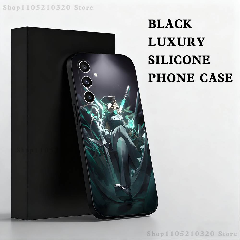 

L-Limbus Company Game Phone Case For Samsung S 25,24,23,22,30,21,10,9,Ultra,Plus,Lite,FE,4,5 G Black Soft Case SamsungS25Ultra 5G
