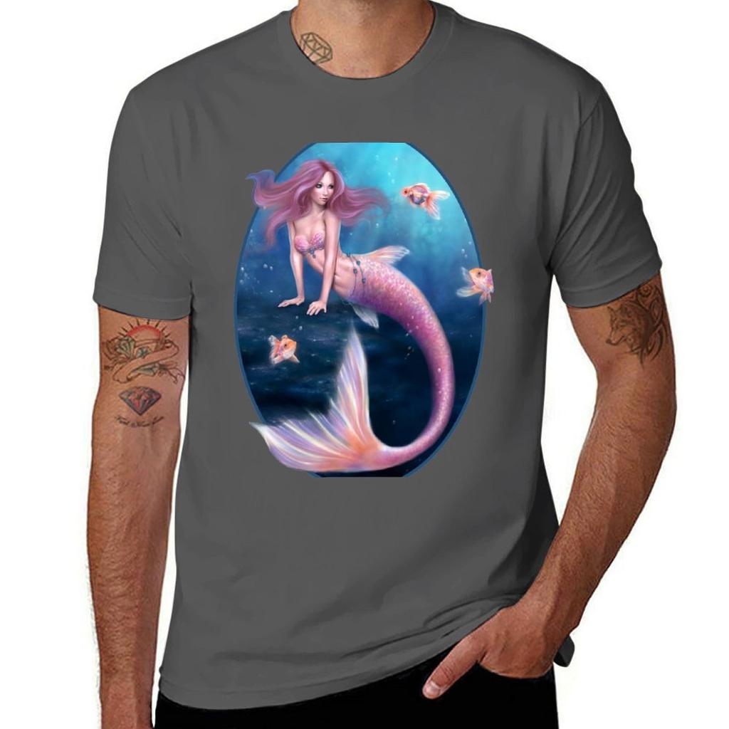Aurelia Goldfish Mermaid Tshirt Work Utility Casual Tee Shirt