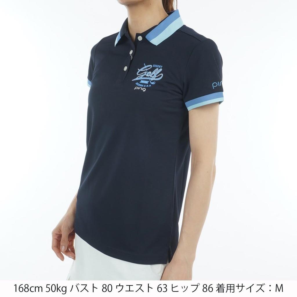 Ping Apparel Women's Short Sleeve Polo Shirt (One-Point Logo) / Golf / 622-5160304 120_Navy S