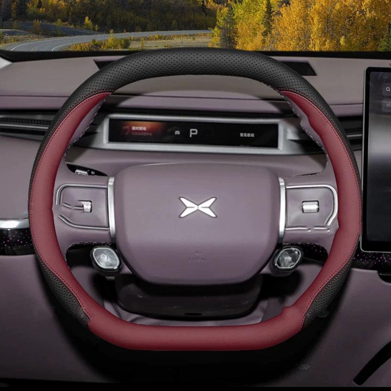 High Quality Car Steering Wheel Cover Wrap for Xpeng Xiaopeng GX X9 Steering-Wheel Protector Volante Auto Styling Protector