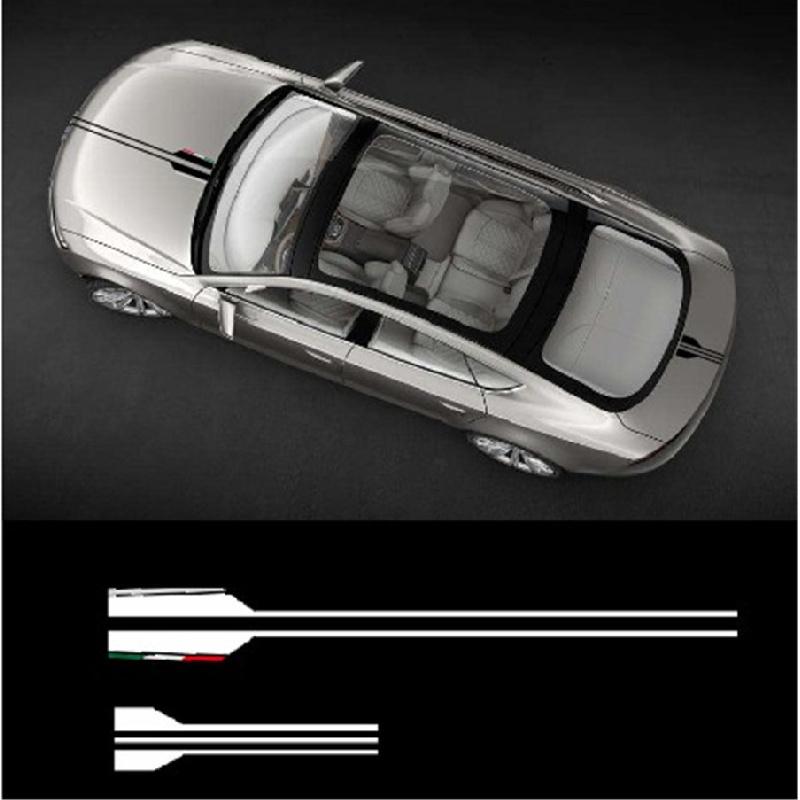 Universal Car Hood Decal Vinyl Stripe Stickers Black Car Head Decor Waterproof