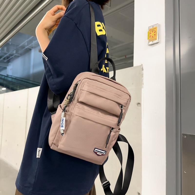 High value style simple leisure travel lightweight backpack women's versatile small schoolbag college student backpack