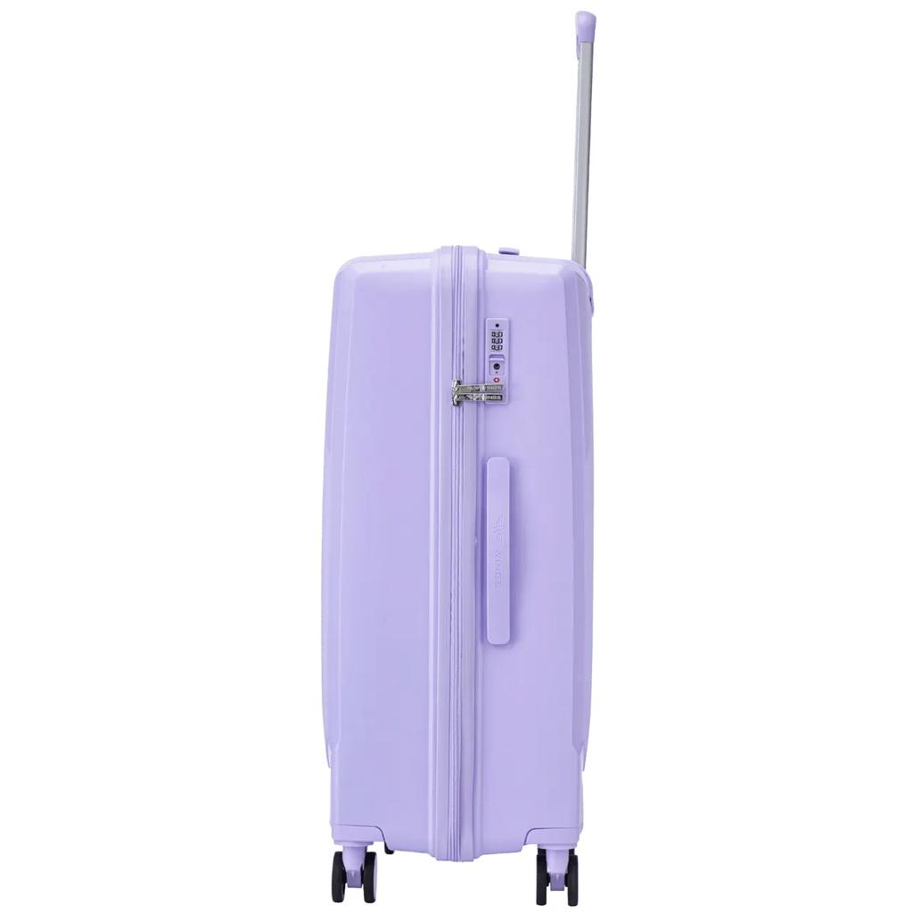 Wings Cockatiel Medium Suitcase Polypropylene 24" White Purple
