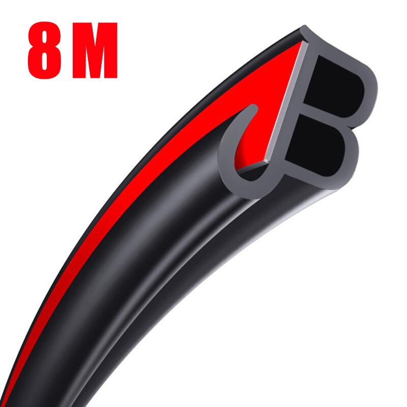 Car Door Anti-Collision Sealing Strip Hood Door Edge Trunk Scratch Protector Strip Guard For Car Style Noise ulation Trim