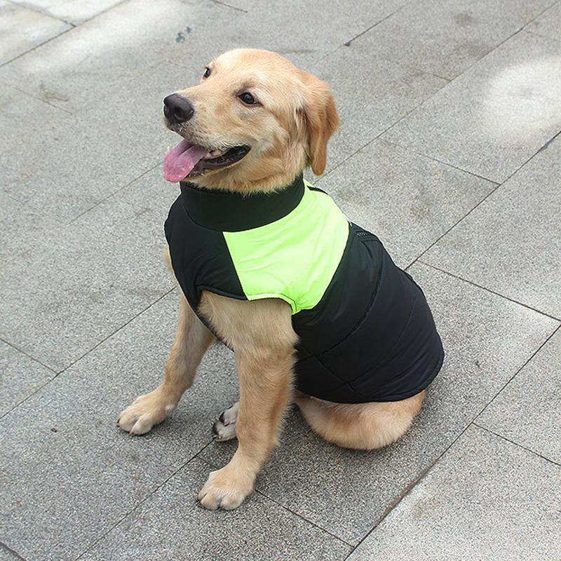 XL-7XL Pet Coat Jacket with Buckle for Small Large Dogs Winter Warm Big Dog Clothes Golden Retriever Bulldog Mascotas Clothing
