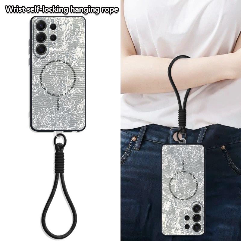 Vintage Mandala Floral Case For Samsung S26 Ultra S25 FE S24 S24 Plus A57 A37 A17 A56 A36 A16 A55 A35 A15 A54 5G Hybrid Magnetic Matte Cover