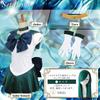 Sailor Moon Cosplay Costume Made with Stretchy Sailor Kaiou Size M [Fujitatsu] Set, One-Piece Set, Leotard-Like Fabric, Neptune, Michiru,