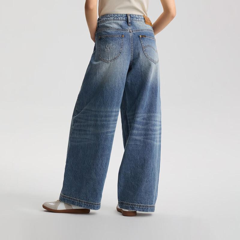 Lee Women's Slouchy Ultra-Loose Wide-Leg Jeans