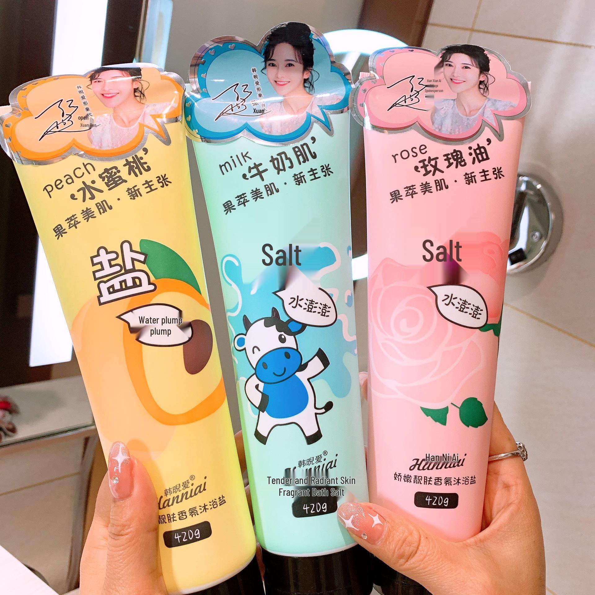 Korean Hwail Love Tender Skin Fragrant Bath Salt Rose Fragrance